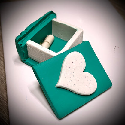 Happy Heart Book-Shaped Intention Box